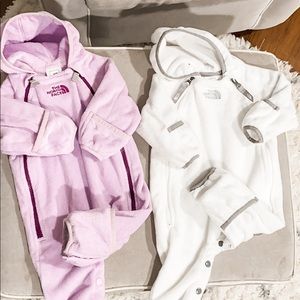 Infant North Face Fleece One Piece
